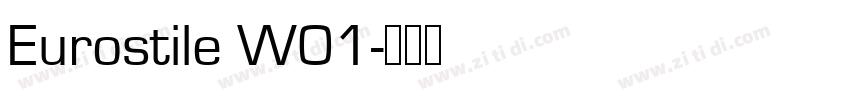Eurostile W01字体转换